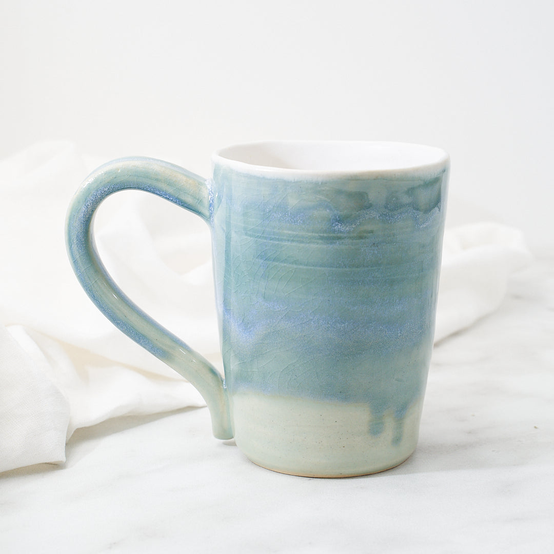 Splash Ameraucana mug, aqua glaze
