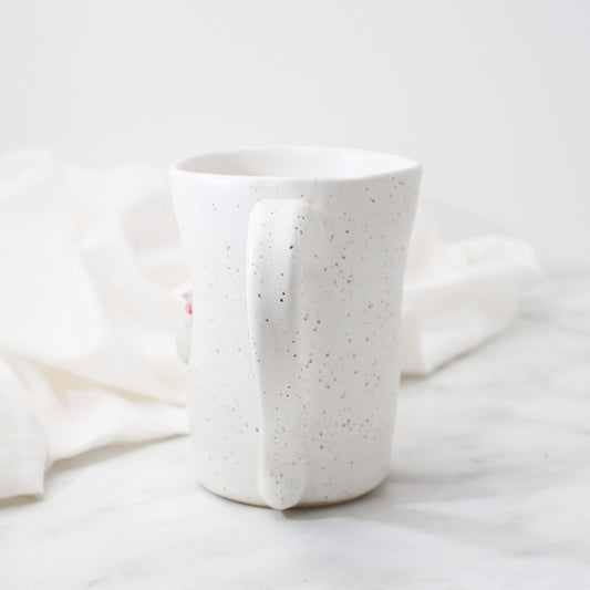 Lavender Orpington mug, soft speckle