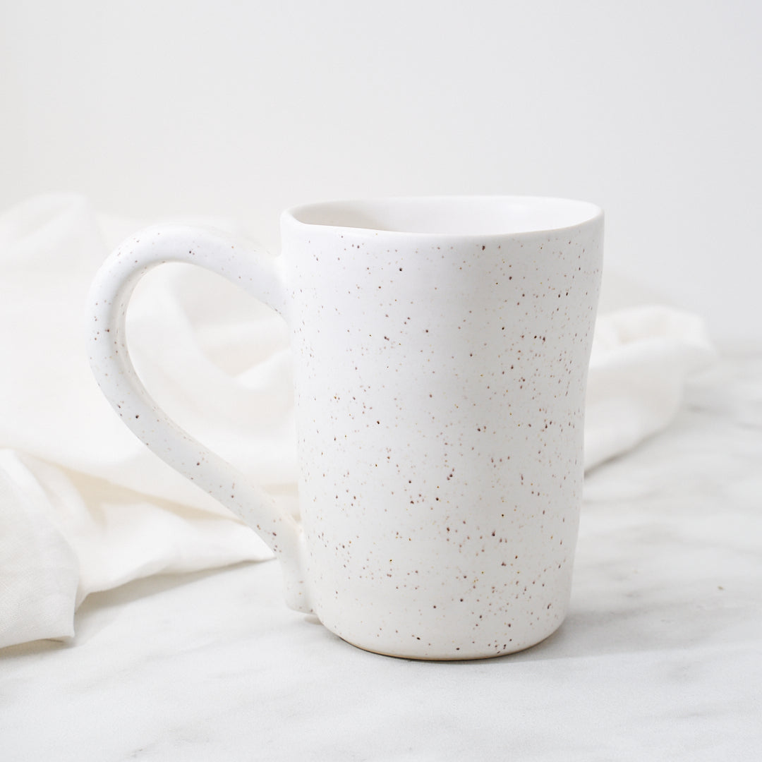 Lavender Orpington mug, soft speckle