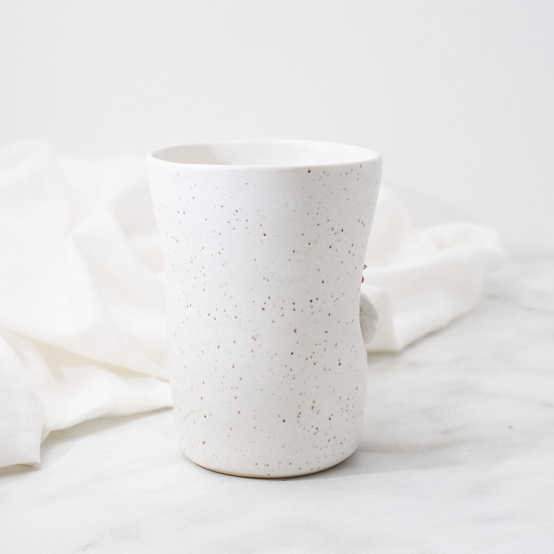 Lavender Orpington mug, soft speckle