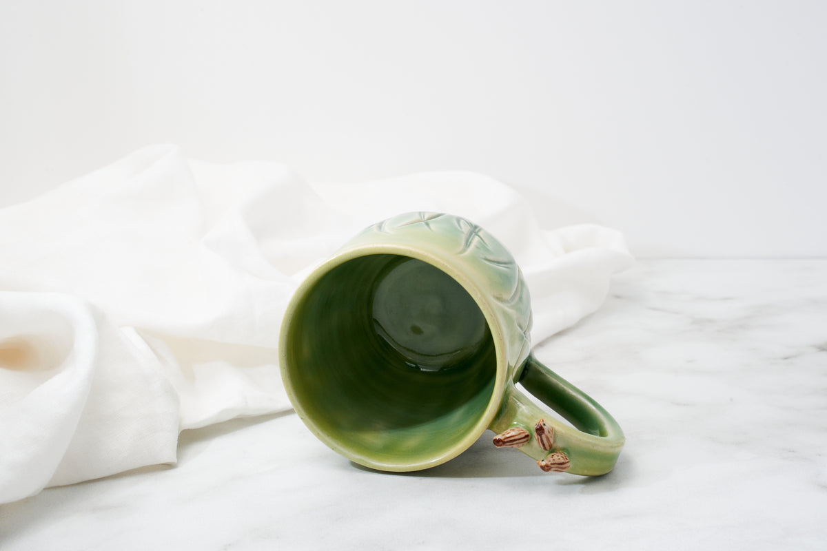 California quail family cup and saucer