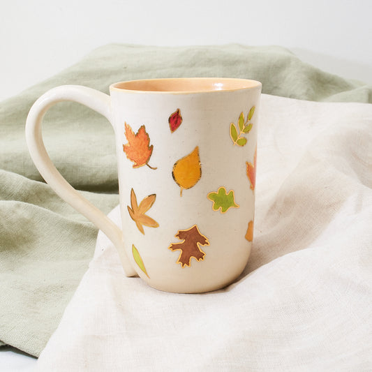 Mallard mug - autumn leaves