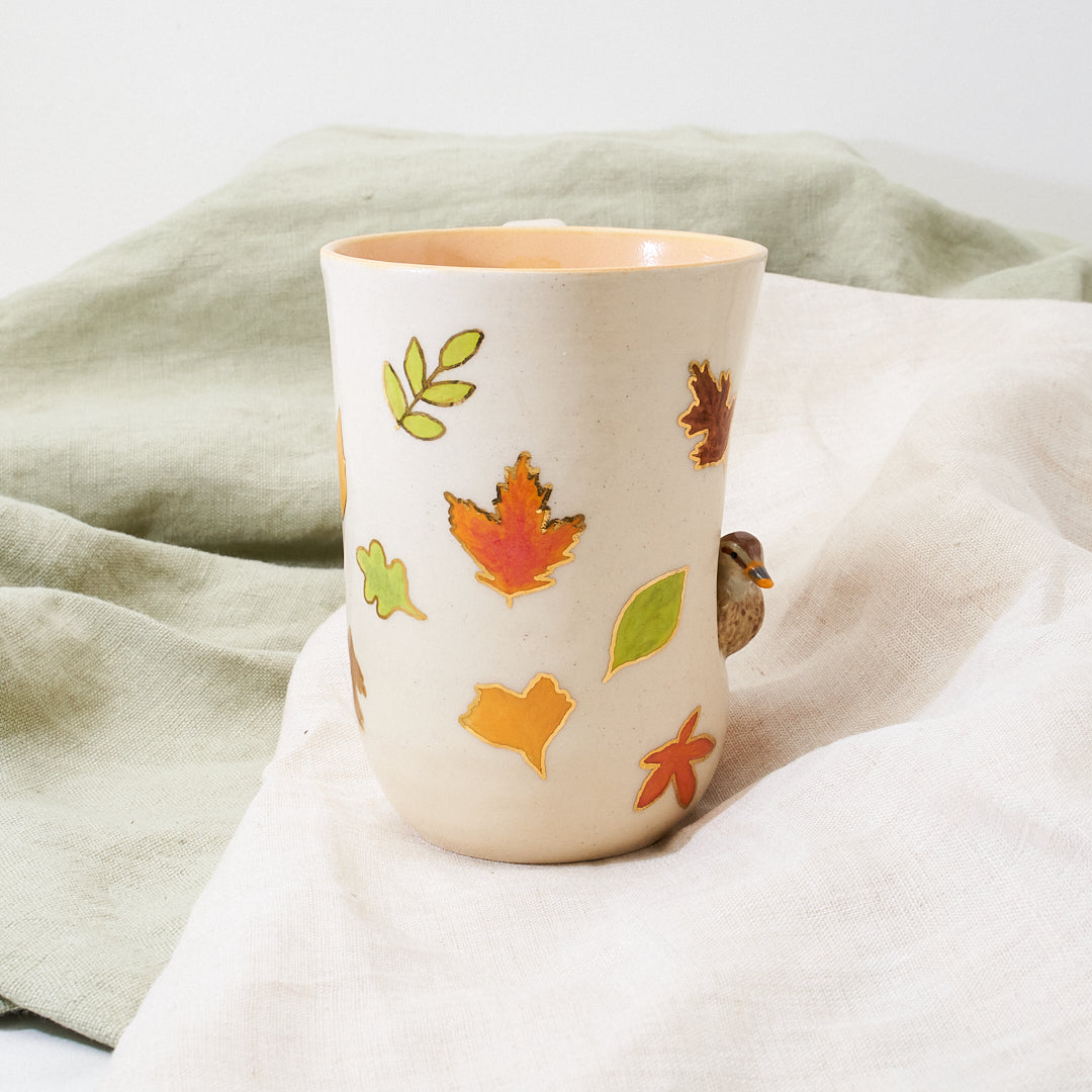 Mallard mug - autumn leaves