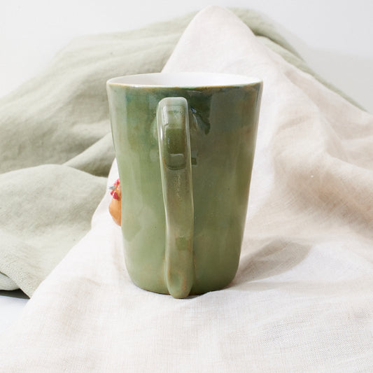 Buff Orpington mug - acorn squash
