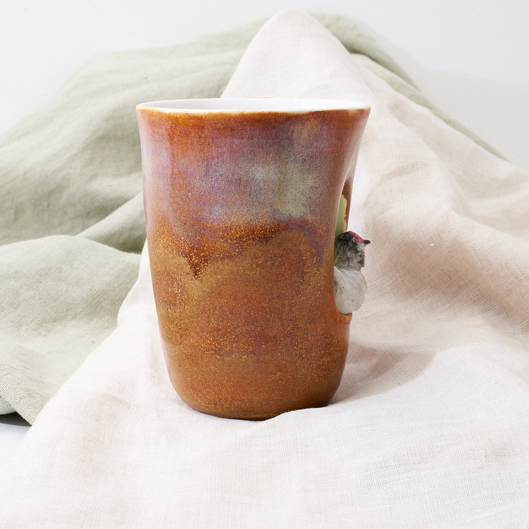 Lavender Ameraucana mug - turning leaves